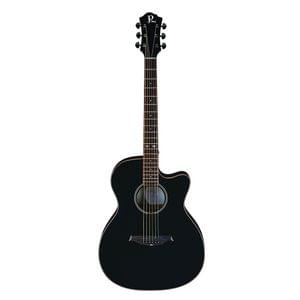 BC Rich BCR2BK Dreadnought Semi Acoustic Transparent Black Guitar